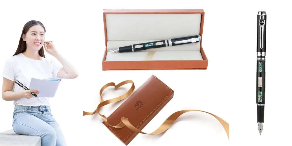 JinHao 650 or 8802 перьевая ручка 0.5MM или 1.0MM каллиграфия авторучка ручка чернильная канцелярия концелярские товары
