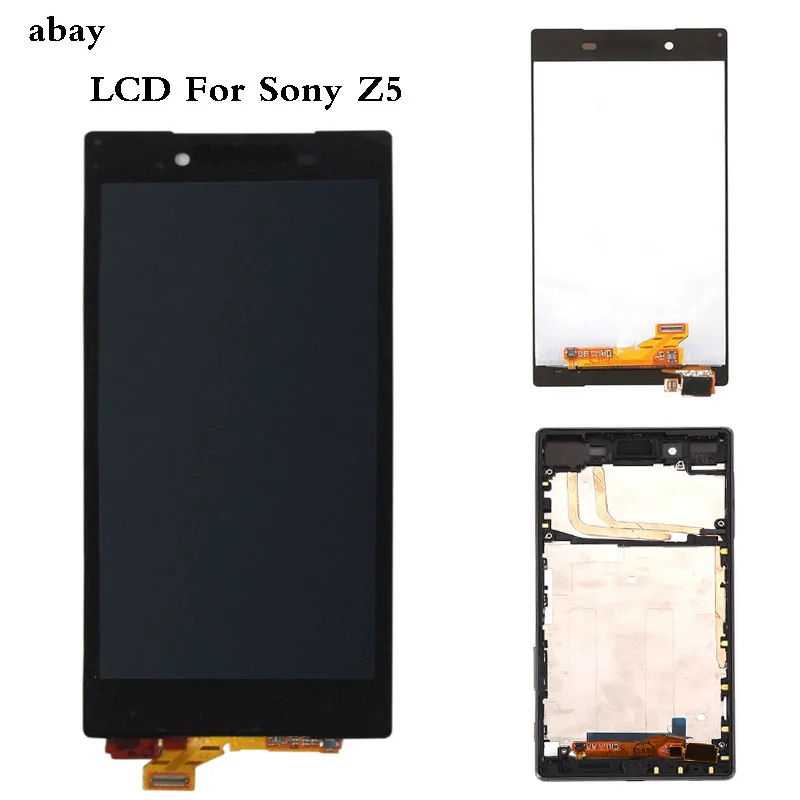 

ЖК-дисплей 5,2 дюйма для Sony Xperia Z5 E6633 E6683 E6603 E6653, дигитайзер сенсорного экрана в сборе с рамкой, двойная карта для Sony Z5, ЖК-дисплей