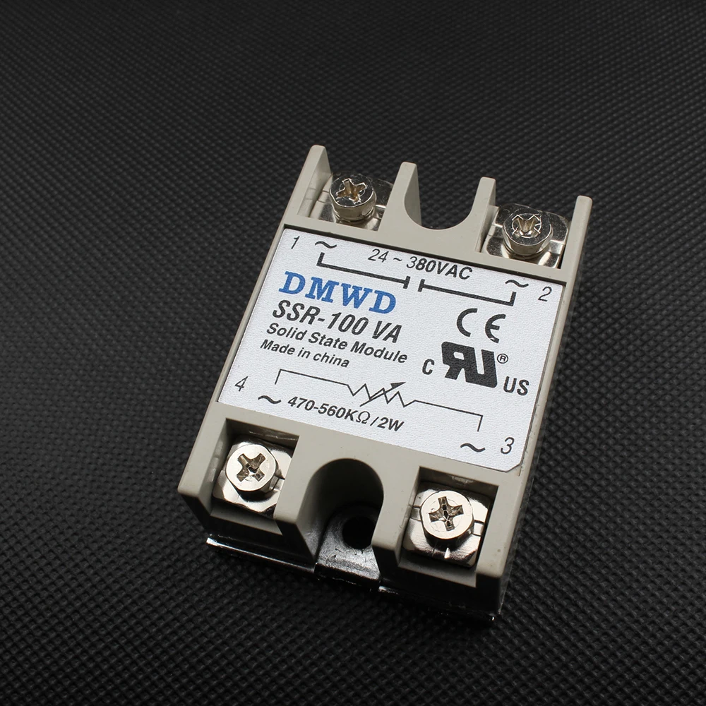 1 шт. твердотельное реле SSR-100VA 100A 500 K Ом до 24-380 В AC SSR 100VA твердотельное реле регулятор сопротивления