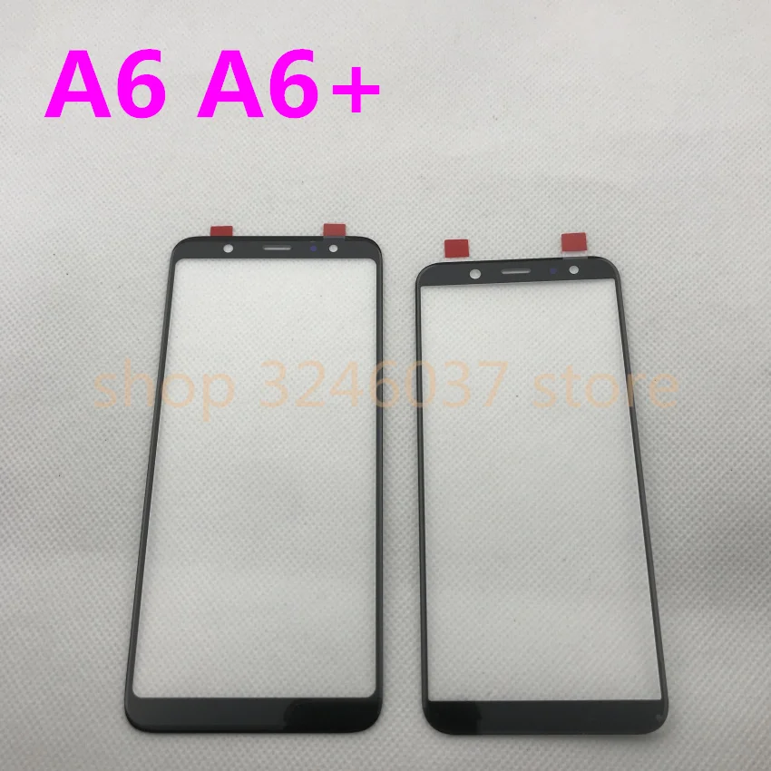 

Новинка оригинальная замена для Samsung Galaxy A6 A600 A600F A6 + plus A605 A605F ЖК-дисплей Передний сенсорный экран внешнее стекло Ремонт объектива