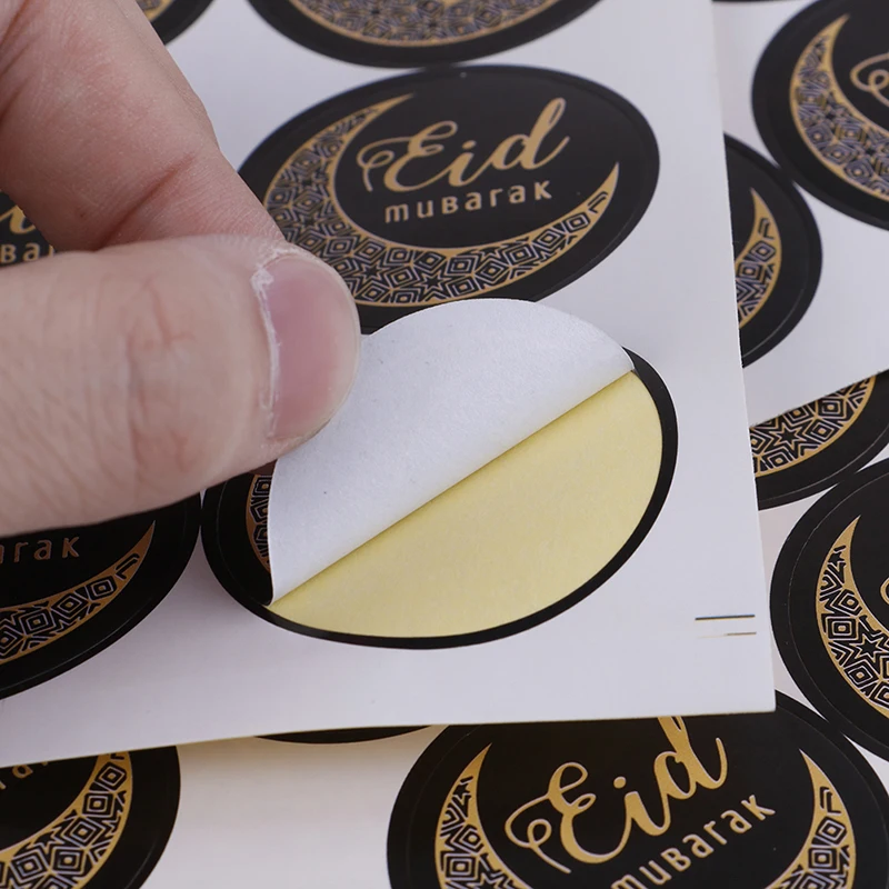 60 шт. украшение Мубарак Eid бумага ручной работы подарочная печать наклейка