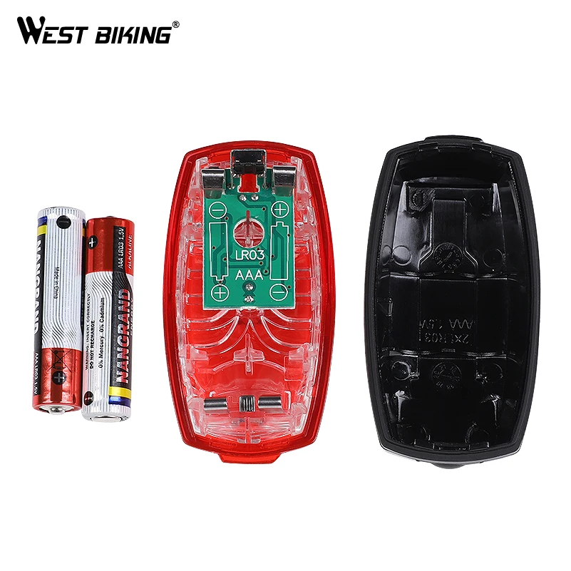 WEST BIKING велосипед хвост светильник Портативный велосипедная задняя фара для