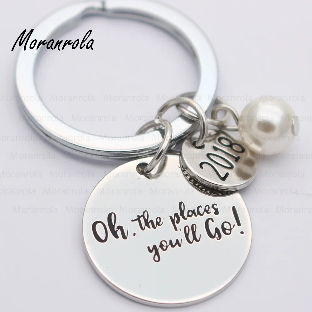 Новый брелок с медным ожерельем arried &quotOh the places you'll go&quot очаровательный подарок