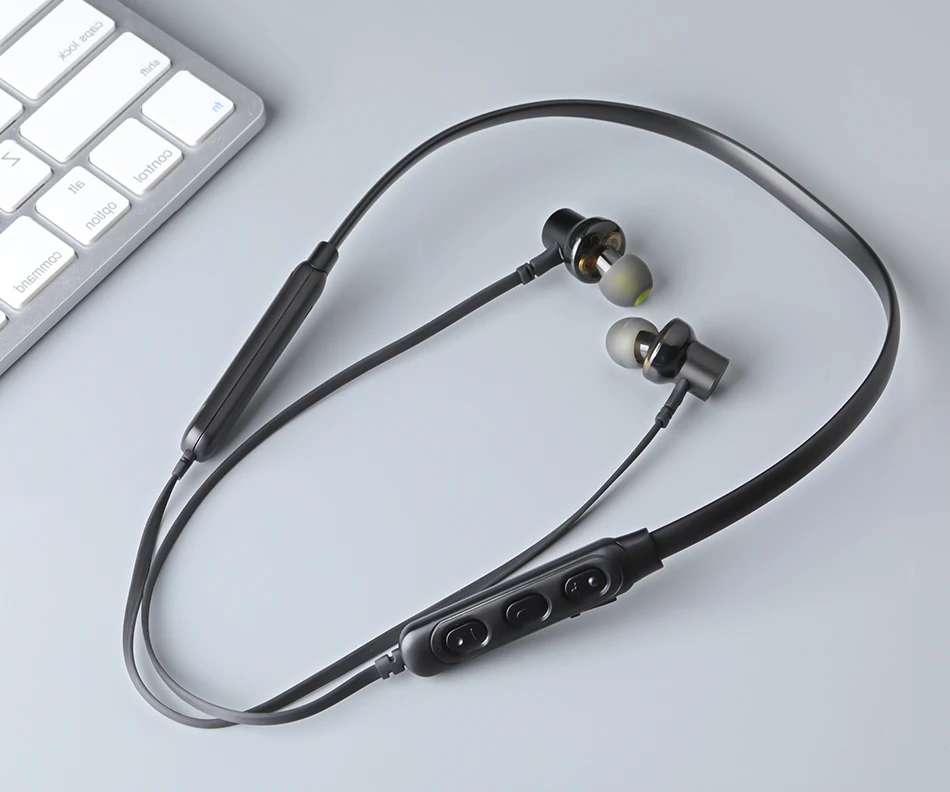 AWEI G20BL Bluetooth наушники беспроводные наушники бас двойной драйвер гарнитура с микрофоном шейным ободом Auriculares fone de ouvido