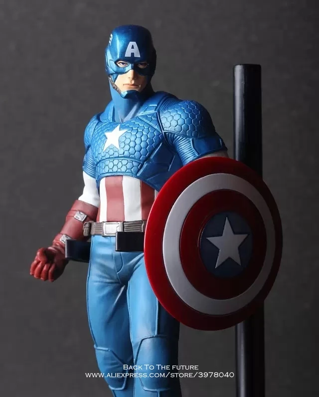 Disney Marvel Мстители Капитан Америка 22 см фигурка аниме мини украшение ПВХ