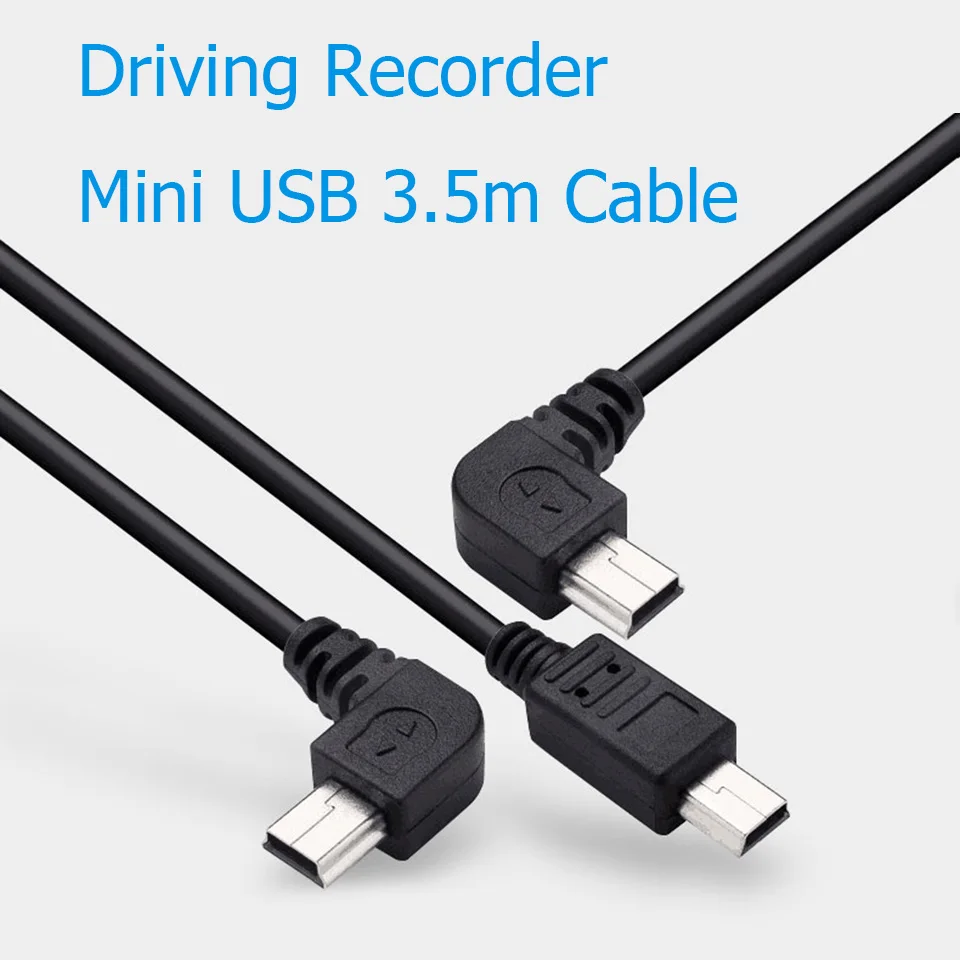 Unnlink мини-usb кабель 3,5 м DC 5 В 2A ток медный сердечник провод Кабель питания Шнур для автомобиля видеорегистратор gps
