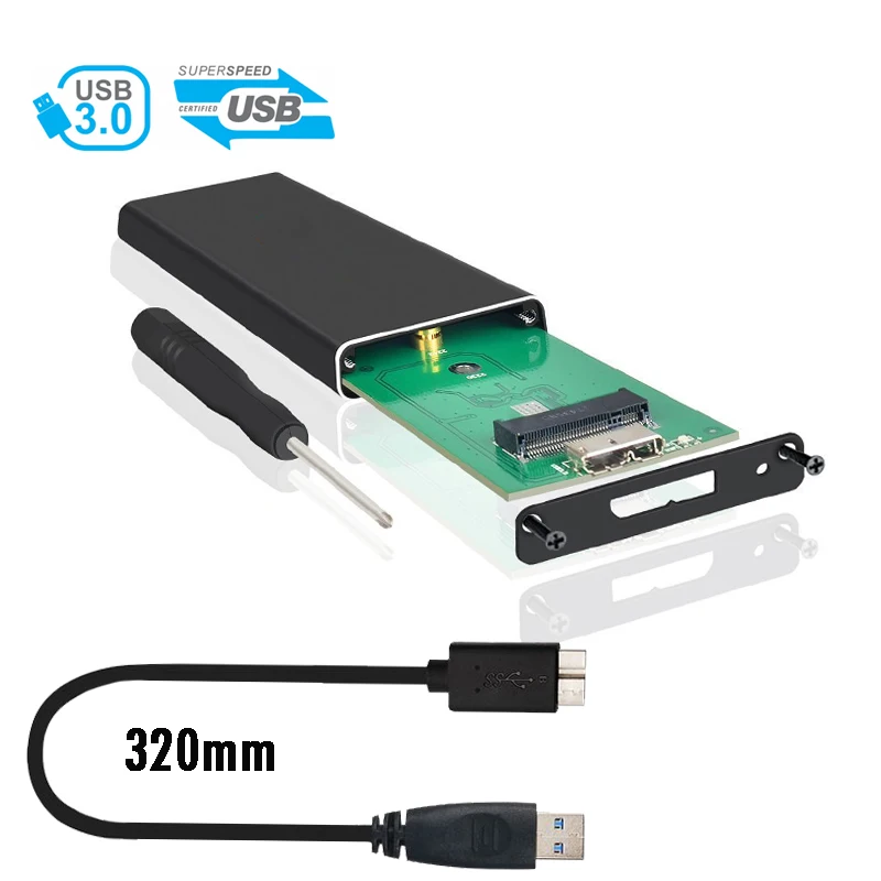 Ingelon Новый металлический корпус для жесткого диска M.2 внешний чехол USB NGFF SSD Sata3.0