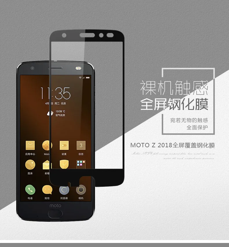 2 шт. закаленное стекло с полным покрытием для Motorola Moto Z2 Force Защитная пленка