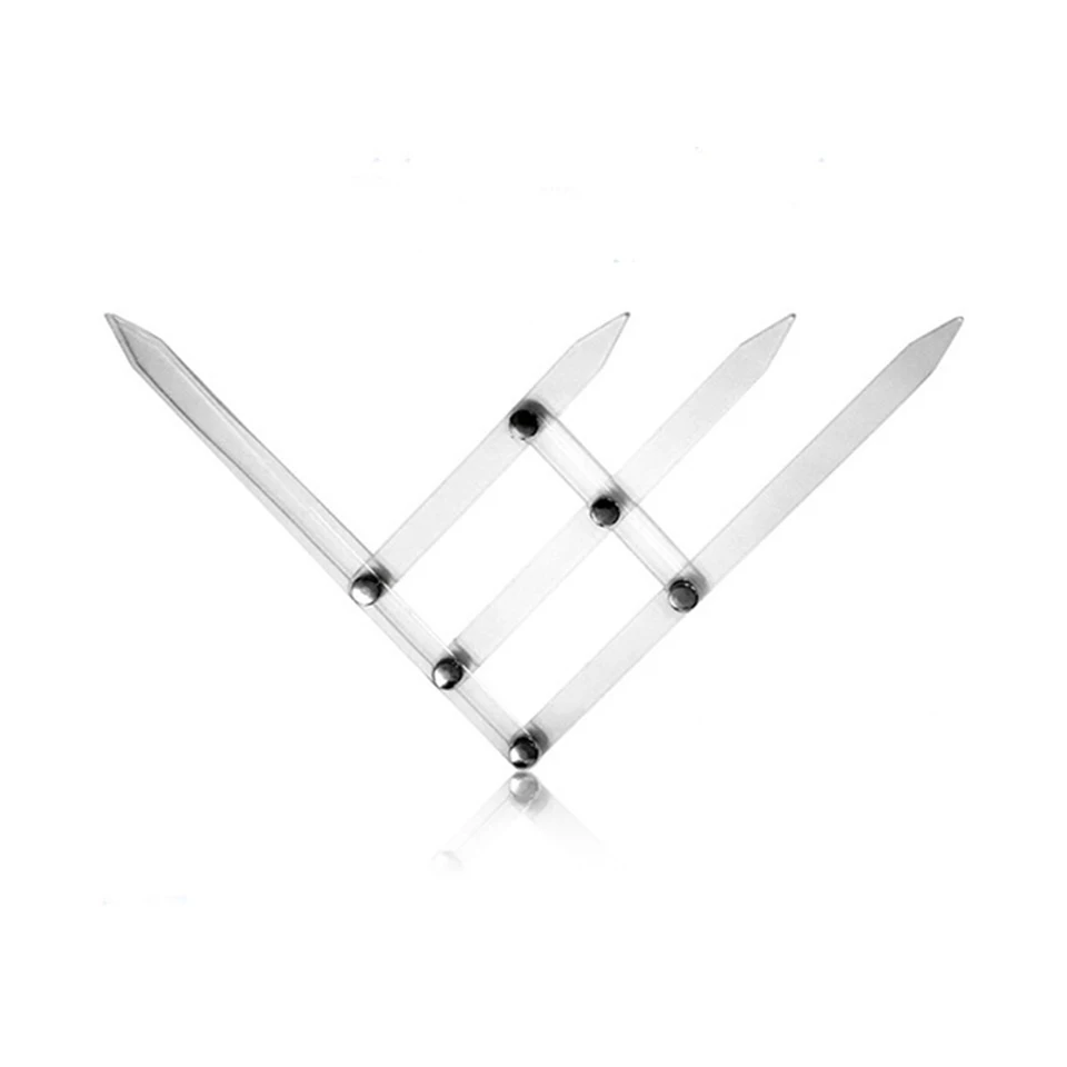 Микроблейдинг бровей золотые средние Штангенциркули линейка для Трафарет Simetrica