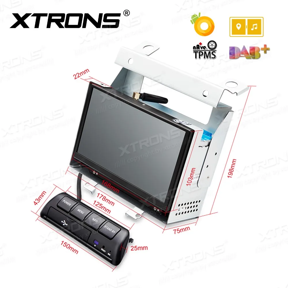 XTRONS 7 &quotAndroid 8 0 Восьмиядерный радио gps DAB USB wifi Автомобильный dvd плеер для Land Rover