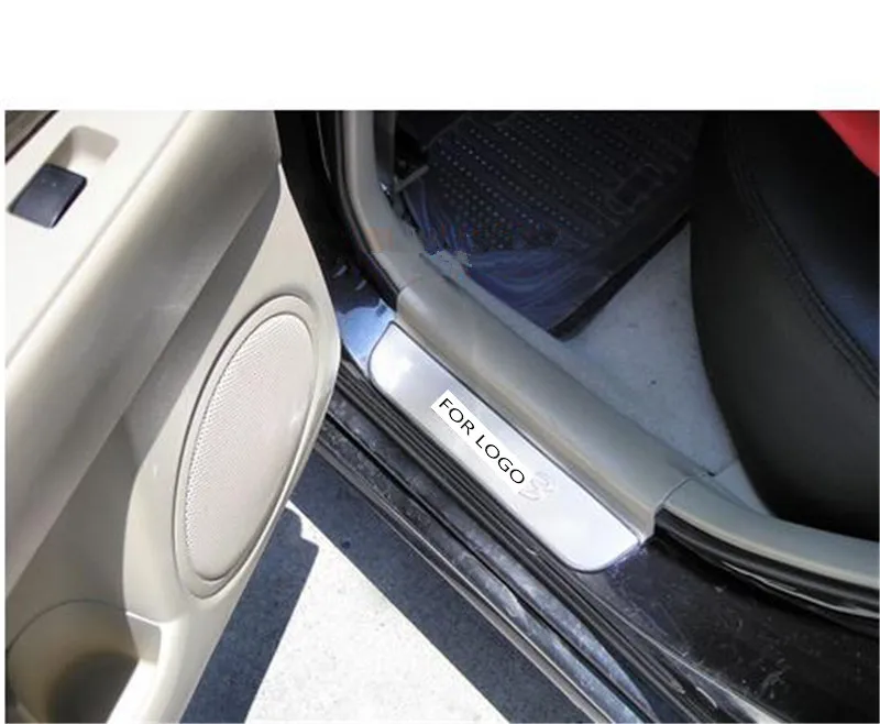 Аксессуары подходят для 2003 2004 2005 2008 2013 MAZDA 3 LED Накладка на порог из нержавеющей