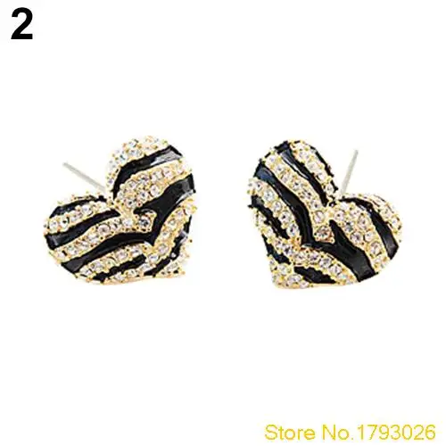 1 пара женские серьги гвоздики в форме сердца|studs earrings fashion jewelry|earings jewelryearrings jewelry |