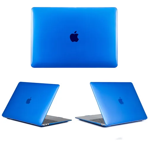 Crystal Dark Blue Кристальный чехол для ноутбука Apple MacBook Pro Air retina 11 12 13 15 дюймов, защитный чехол для MacBook 15,4 13,3 дюймов с сенсорной панелью - Цвет: Crystal Dark Blue