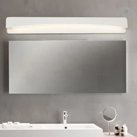 9w12w14w led wall sconces light acrylic mirror front lamp fixture shower room bedroom white shell natural white