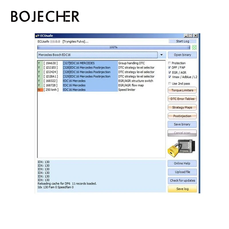 ECUSafe 2 0 OBD ЭБУ программа автомобиля obd2 диагностический инструмент программное