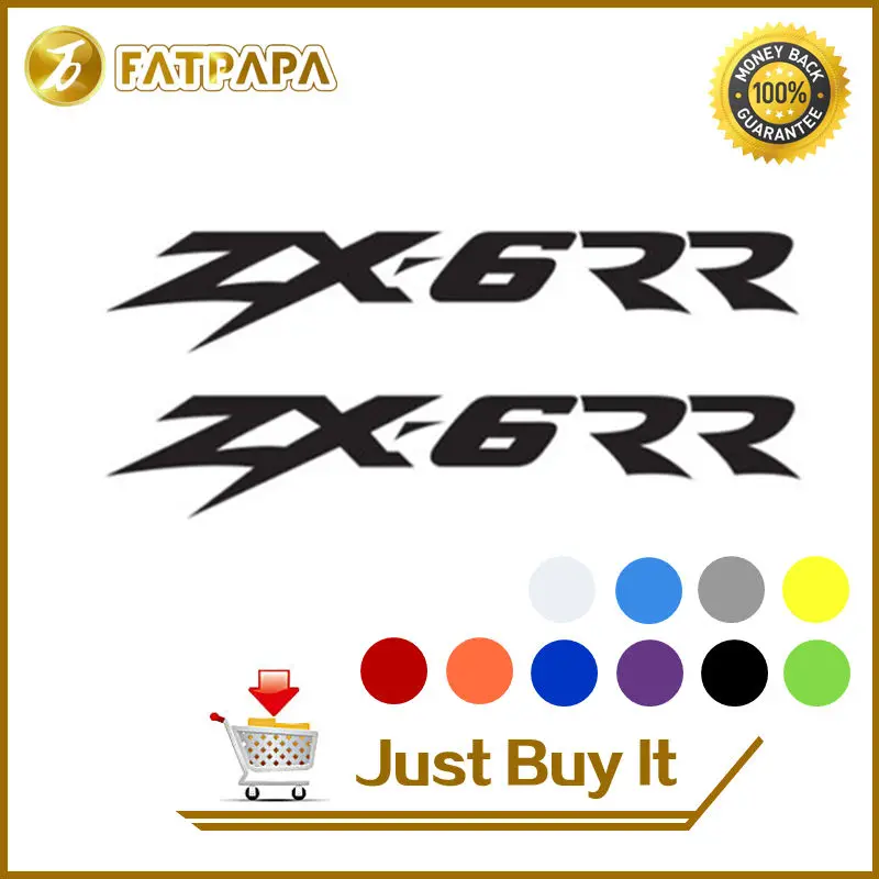 

motorcycle bike Fuel tank Wheels Fairing notebook Luggage helmet MOTO Sticker decals For KAWASAKI ZX-6RR ZX 6RR ZX6RR
