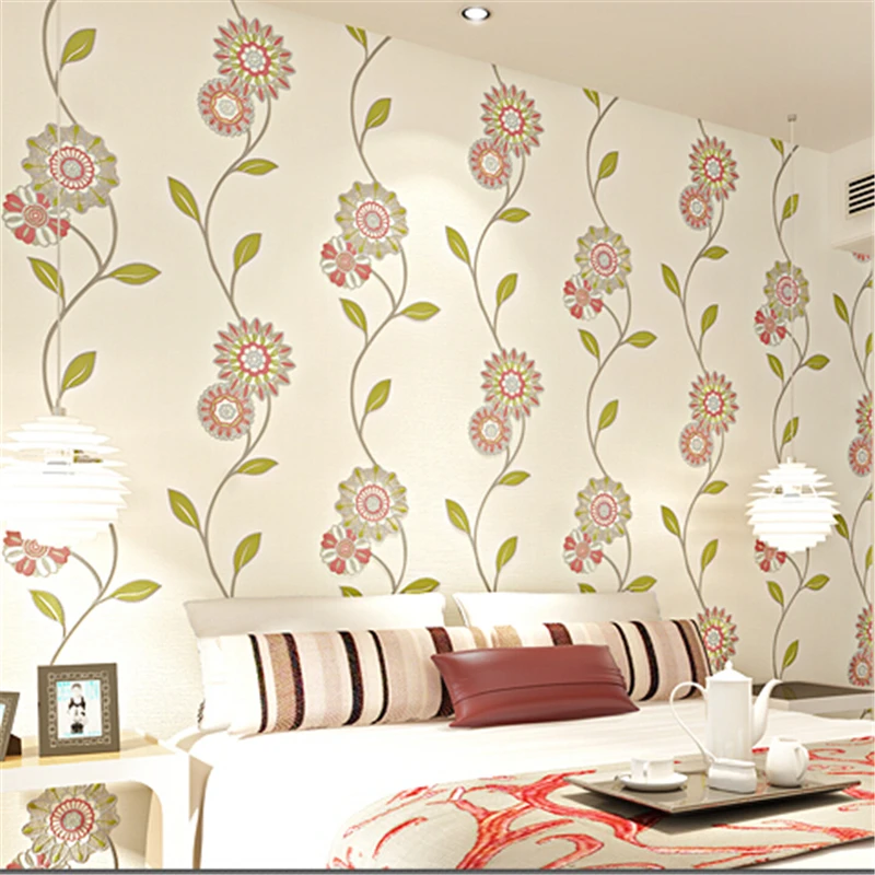 

beibehang 3d wallpaper luxury European style wall paper roll floral pattern wall covering embossed vintage papel de parede 3d