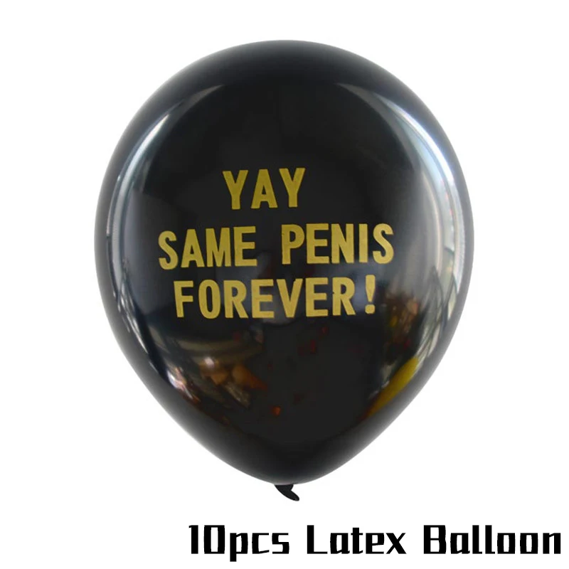 10pcs latex balloon Одноразовые девичьи вечерние столовые приборы для девичника, свадебные украшения для невесты, вечерние украшения для девичника - Цвет: 10pcs latex balloon