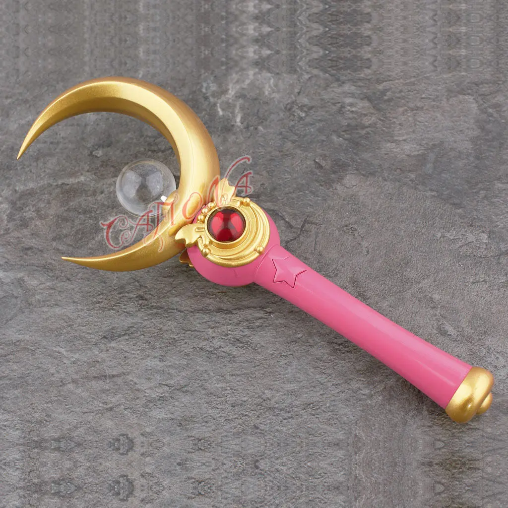 

Cafiona Sailor Moon Tsuking Usagi Princess SerenityCosplay Prop Queen Stick Magic Wand Lovely Girls Toys