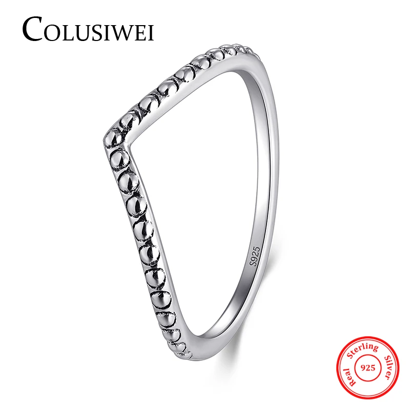 COLUSIWEI, 3 стиля, настоящее 925 пробы, серебряное, простое, модное, геометрическое кольцо, Штабелируемый палец, прозрачное, свадебное ювелирное изделие для женщин, кольца - Цвет камня: R447