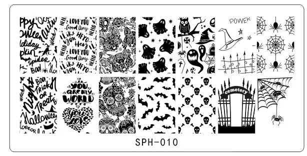 8 шт. Новый Хорошее качество прямоугольник штамп шаблон ногтей Таблички