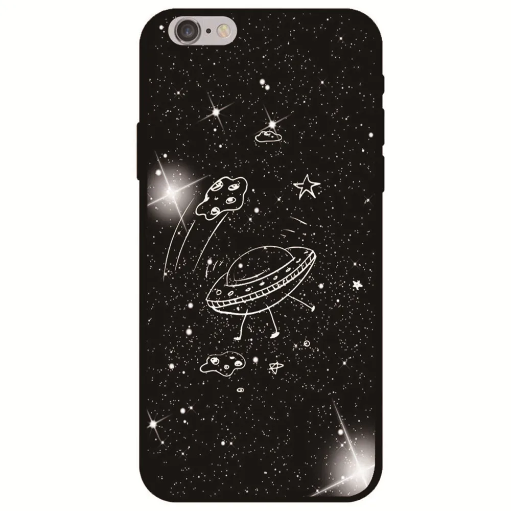 Чехлы Boucho для iPhone 8 8Plus 7 7Plus X 6 6S Plus Мягкий силиконовый чехол телефона 5 5S se серии Cosmic