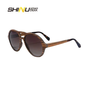 SHINU brand wood Sunglasses man  Retro Wooden Glasses Polarized Driving Eyeglasses Lunette De Soleil SH73004