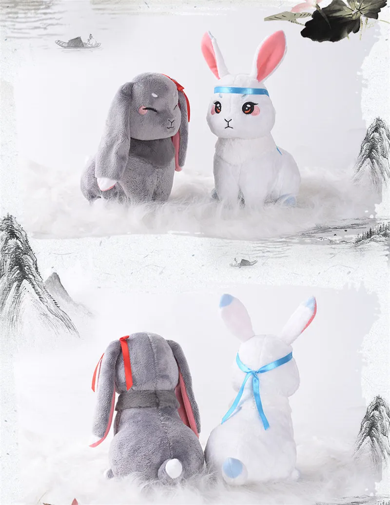 Игрушка плюшевая Wangji Wei Wuxian кукла-кролик из аниме Мастер демонического культа 20