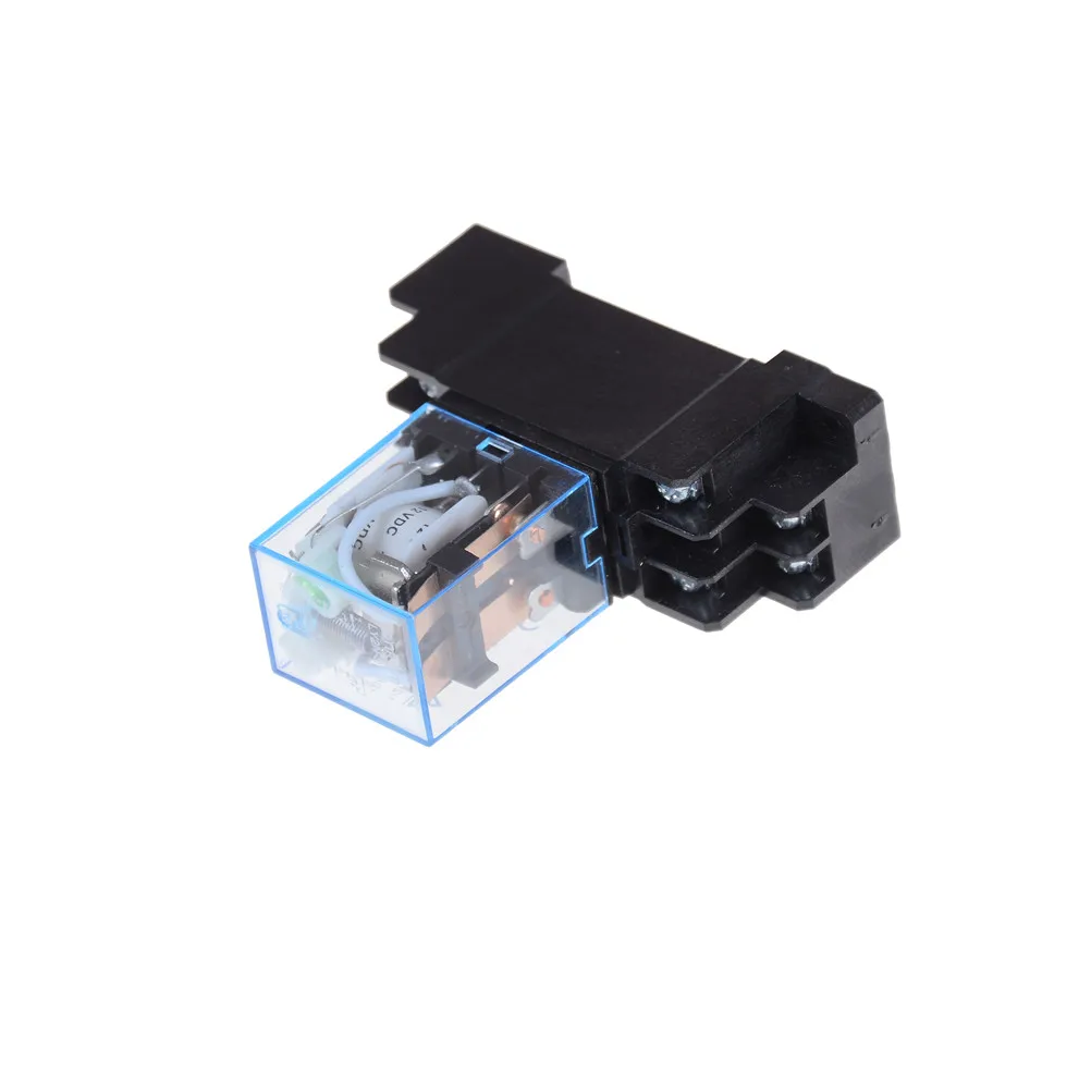 1 x Coil Power Relay LY2NJ+1 Sockets Base 12V DC LY2NJ DPDT 8 Pin HH62P JQX-13F With Socket | Обустройство дома