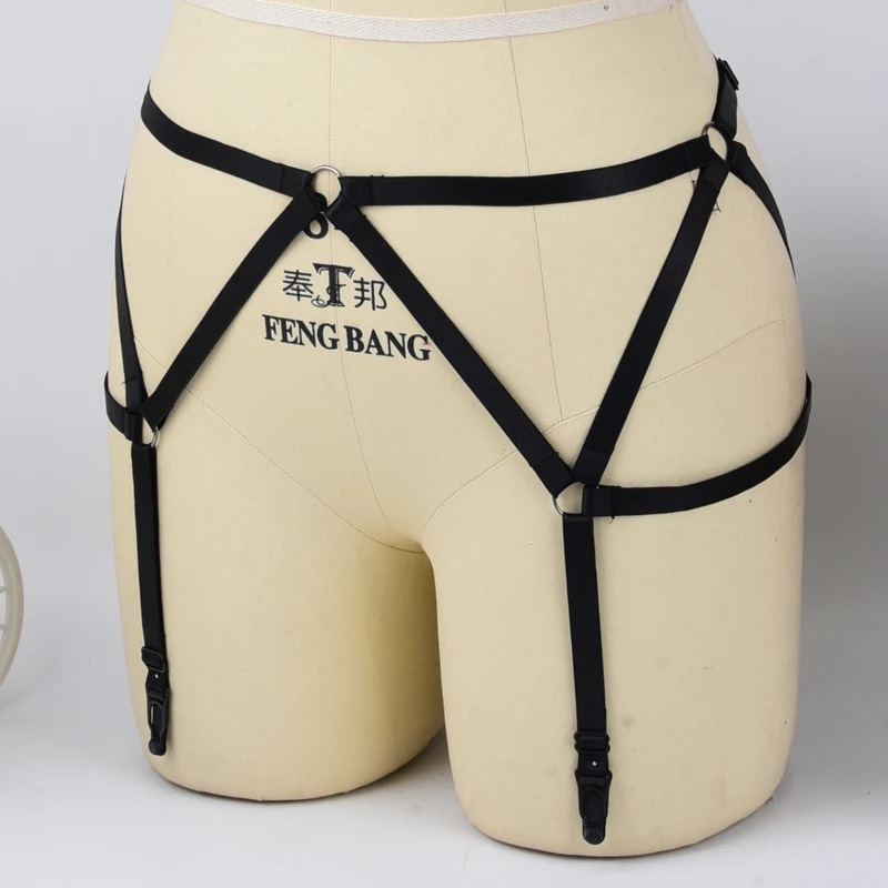 Боди в готическом стиле Свадебные Подвязки для ног фетиш портупея подвязки чулок