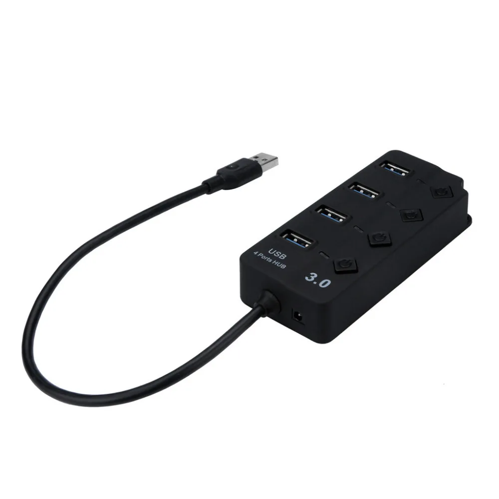Концентратор 4 порты и разъёмы независимый ключ 3,0 usb-хаб компьютер Deconcentrator концентратор 5 в 500 мА милый изысканный внешний вид удобны