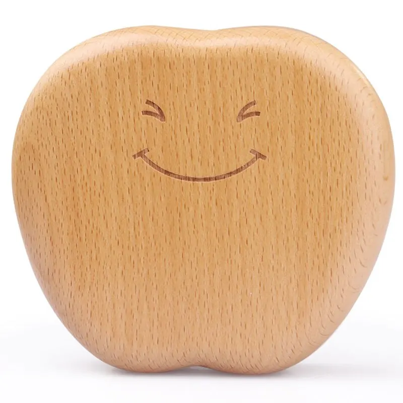 Новая детская коробка для зубов яблоко выражение сувенир органайзер детей