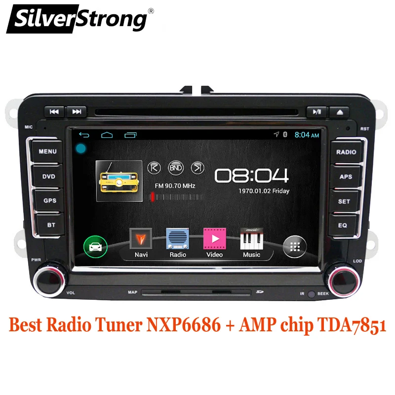 SilverStrong Android9.0 лучший радио тюнер 6686 для Passat B6 B7 автомобильный dvd-плеер для гольфа радио gps для Polo автомобильный Радио 65DS