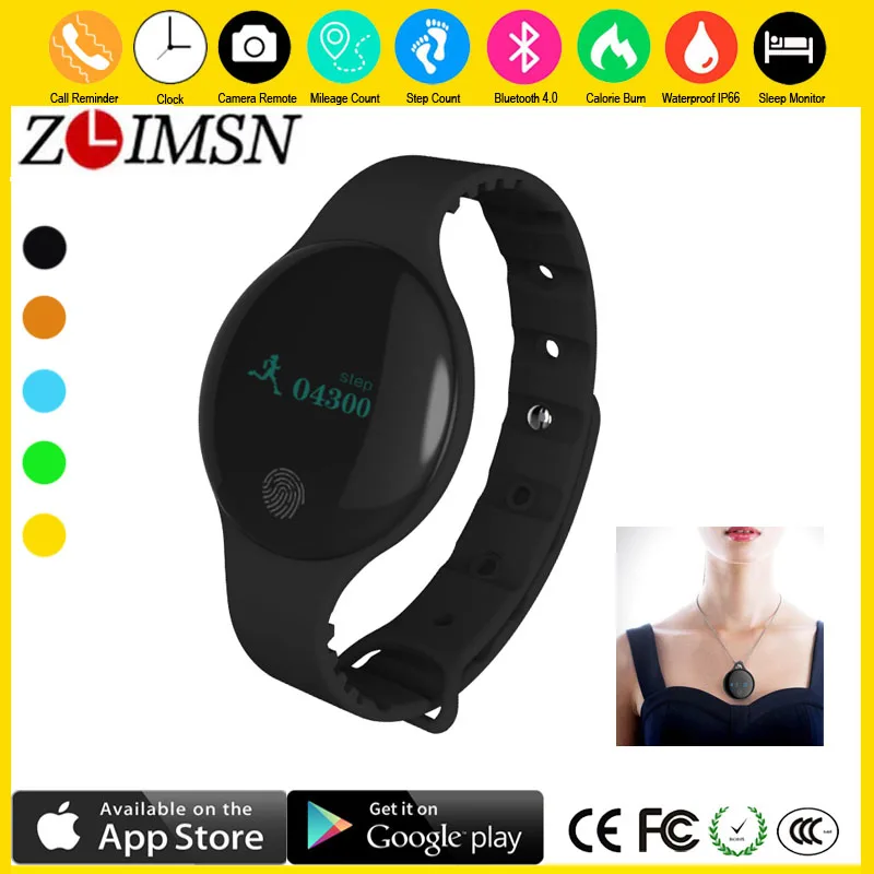ZLIMSN Bluetooth Смарт Браслет спортивный браслет для здоровья Шагомер трекер