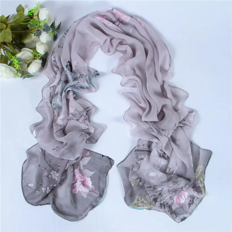 

LNRRABC Animal Print Long Summer Women Fashionable Scarfs Chiffon Scarf Shawl Bufandas Mujer echarpes foulards femme sciarpa