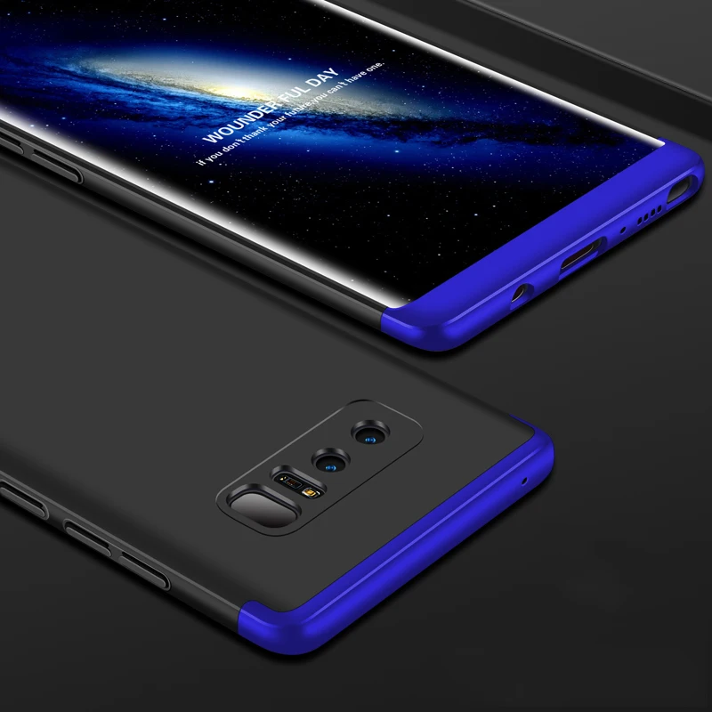360 полная защита тонкий жесткий матовый ПК чехол для Samsung Galaxy S6 S7 Edge S8 Plus S9 s8 + s9 Note 8 9
