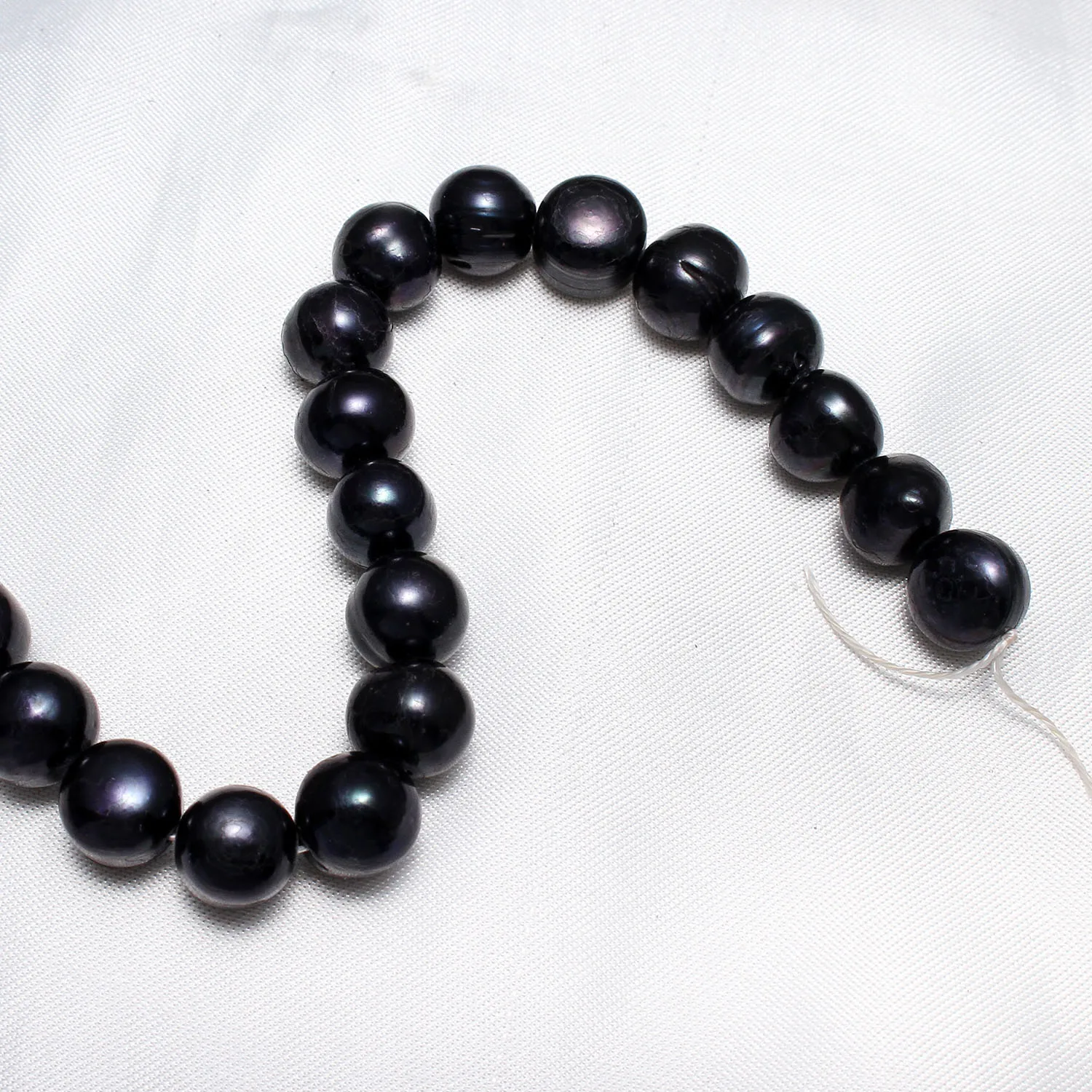 11-12mm Cultured Potato Freshwater Pearl Beads For Diy Necklace Bracelat Jewelry Making Dyed Black Approx 0.8mm 15 Inch Strand | Украшения