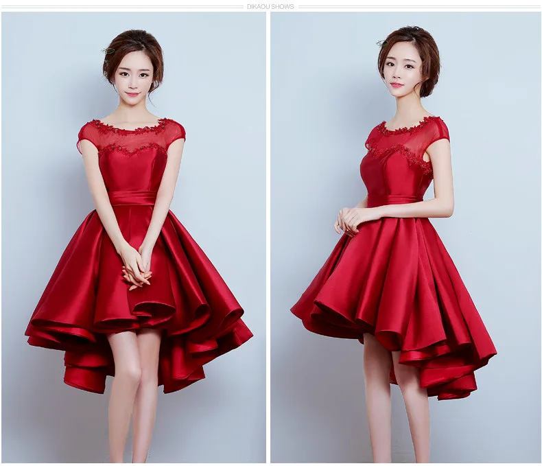 Robe de soiree, красное вино, на шнуровке, банкет, без рукавов, а-силуэт, Короткие вечерние платья, vestido de festa, вечерние платья, платья для выпускного вечера