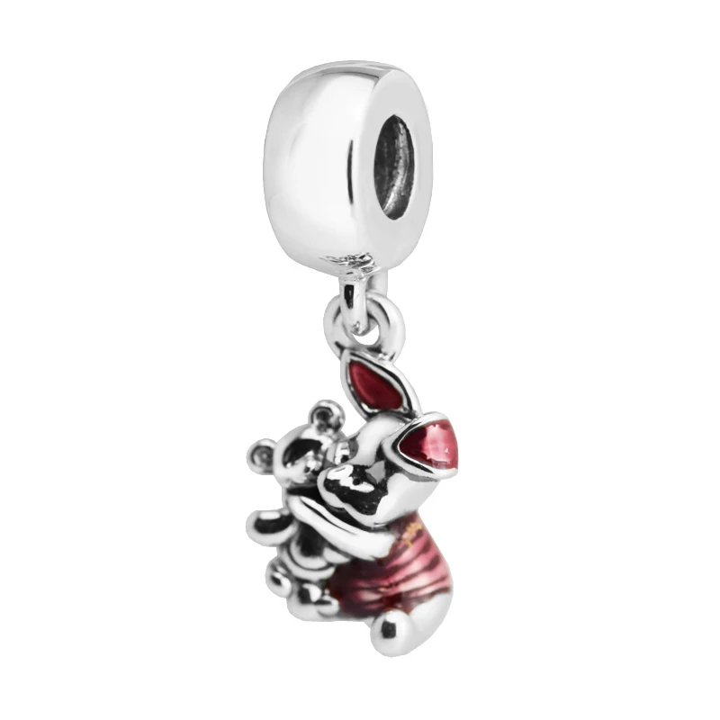 fairy tale Cerise Enamel Piglet Beads 925 Sterling Silver Jewelry Fit Charms Bracelets DIY | Украшения и аксессуары