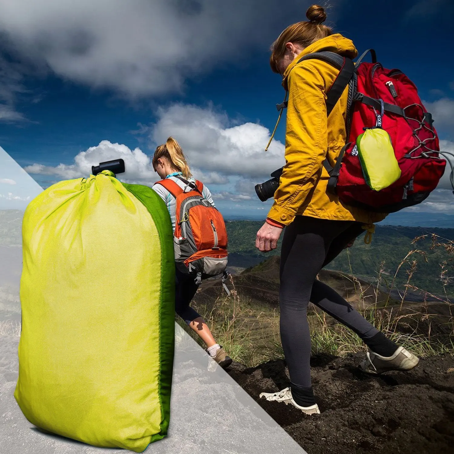 Портативный парашютный гамак на 2 человек для выживания открытом воздухе