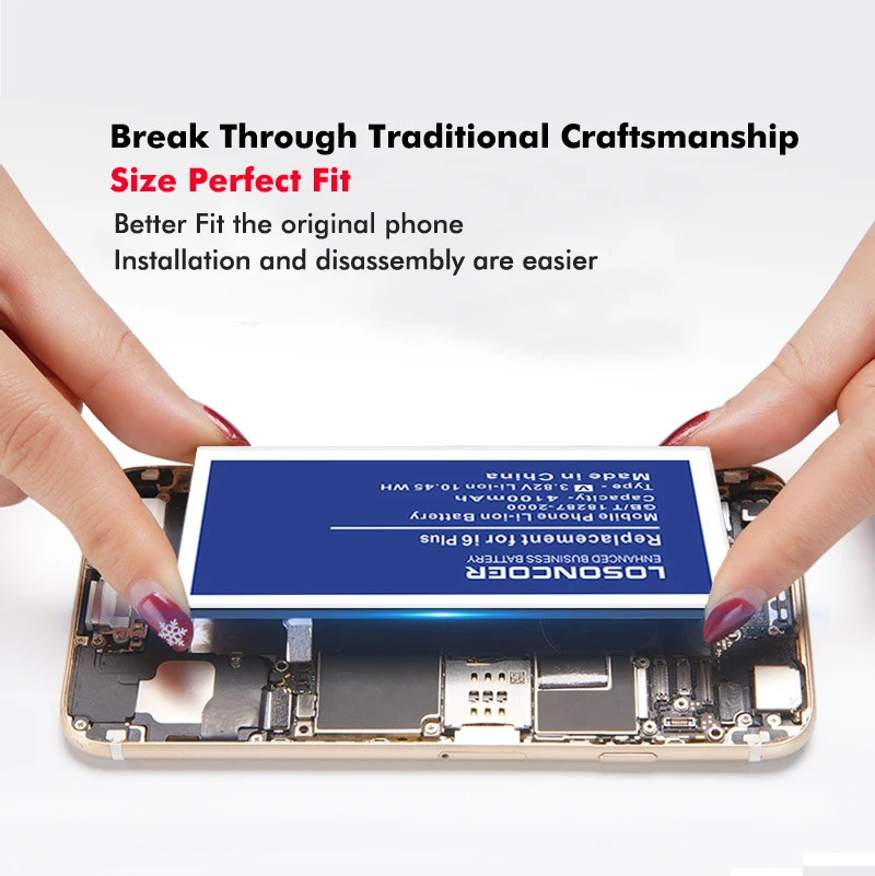 LOSONCOER 3000 mAh i8 Plus батарея мобильного телефона для iphone 8 Plus батареи+ Бесплатные инструменты