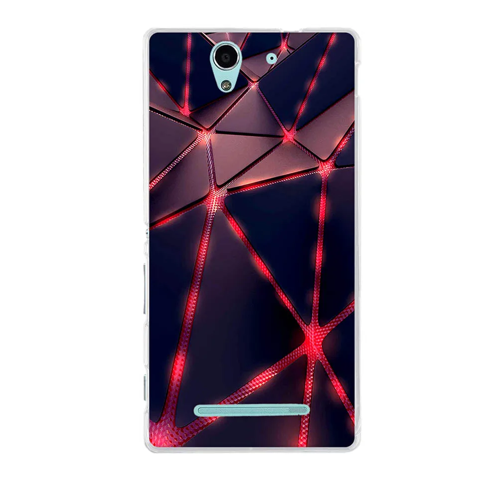 Силиконовый чехол для телефона Sony Xperia C3 мягкий задняя крышка D2533 D2502 S55T S55U ТПУ