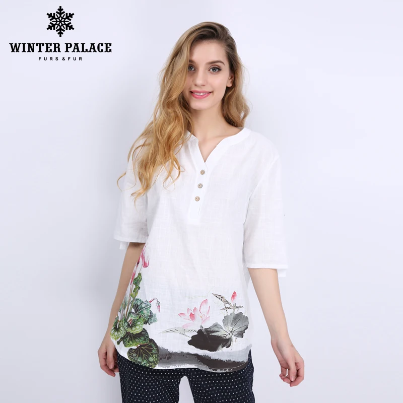 Стоячим воротником рубашка Женская Весенняя Новинка 2018 длинными рукавами шифона