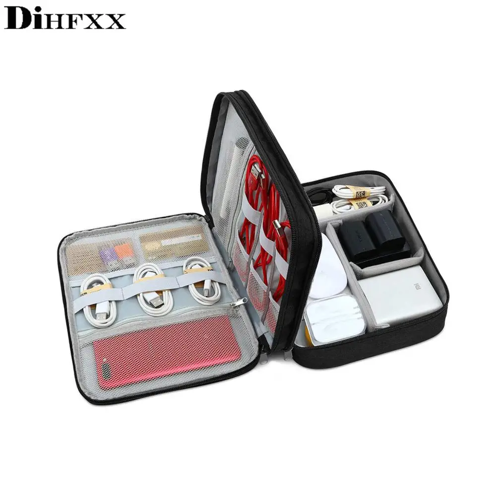 Дорожная сумка для кабелей портативный цифровой USB органайзер гаджетов зарядное