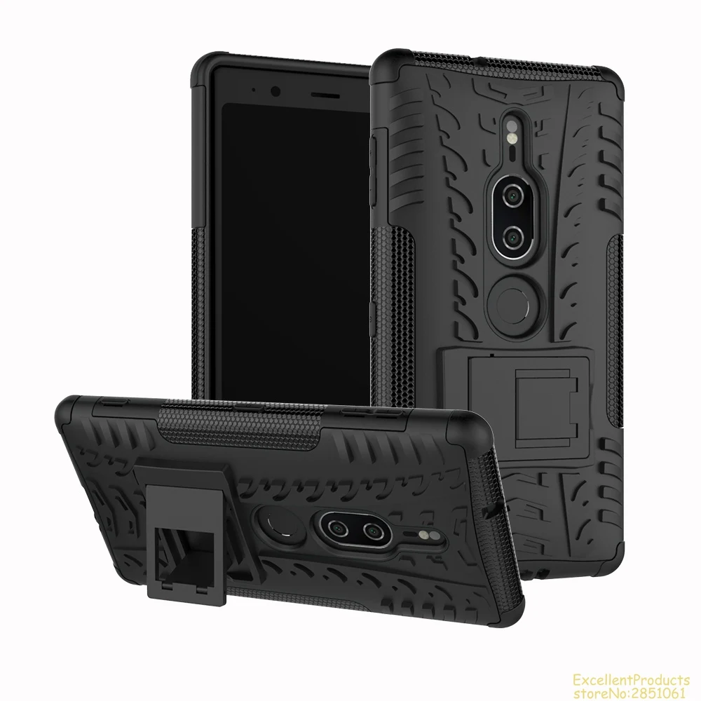 Для sony XZ2 Премиум мягкий прорезиненный чехол &amp Гибридный Пластиковый корпус для