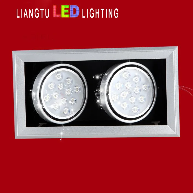 Светодиодный точечный светильник 12 Вт вентилируемая лампа с двойным ползуном