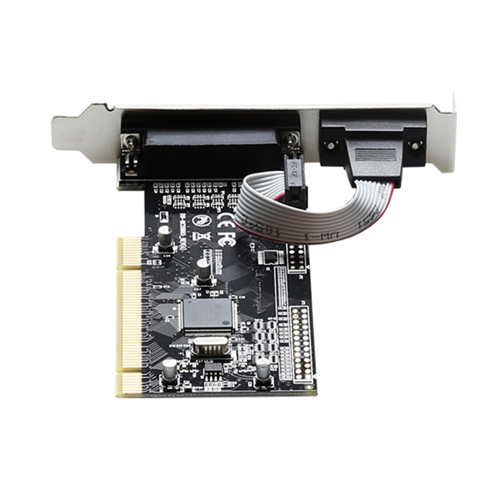 DIEWU Лучшая цена Asix 9865 PCI RS232 com порт Райзер DB25 параллельная карта LTP порт|Платы
