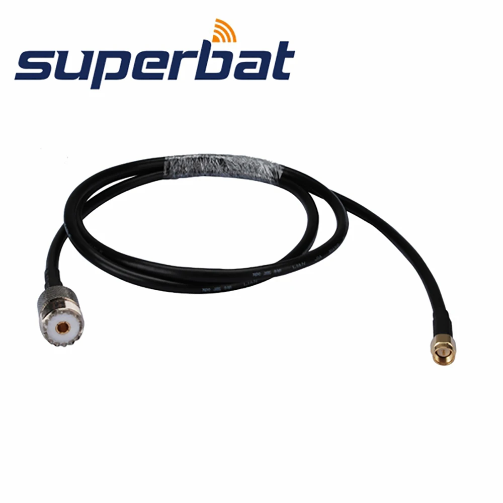 

Superbat SMA Male to UHF SO239 SO-239 Female RG58 100CM RF Coaxial Cable