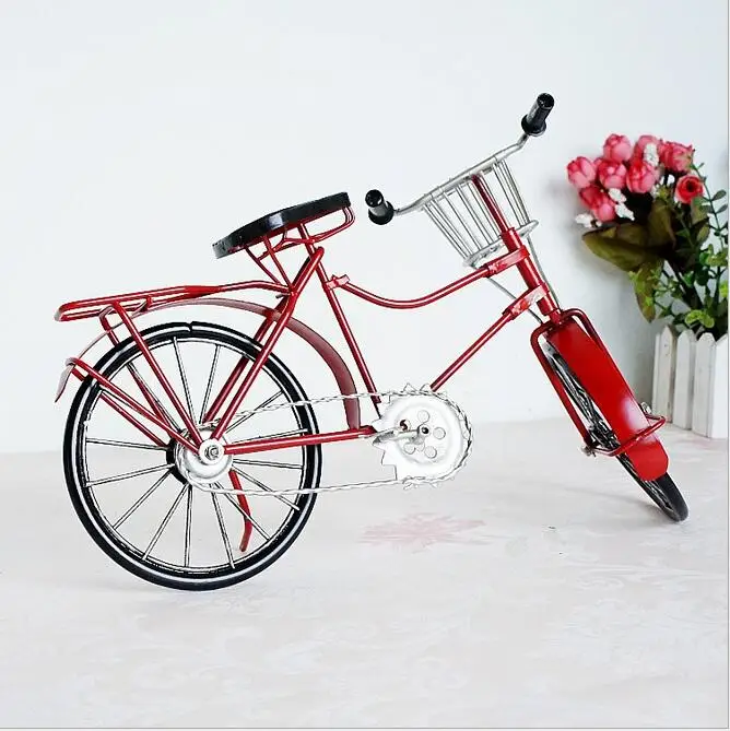 Большие винтажные металлические велосипедные украшения настольные ремесла