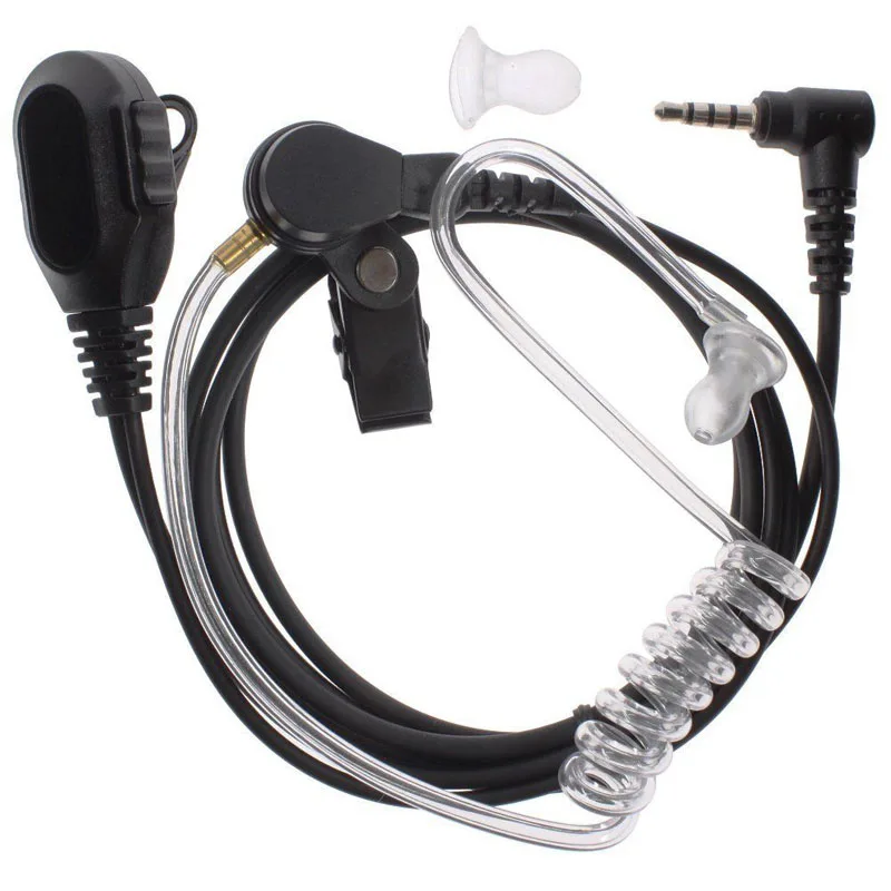 

1 Pin 3.5mm Air Tube Earpiece PTT Mic Microphone Headset for Yaesu Vertex VX-3R VX-5R VX3R VX5R FT-10R FT-50R Walkie Talkie